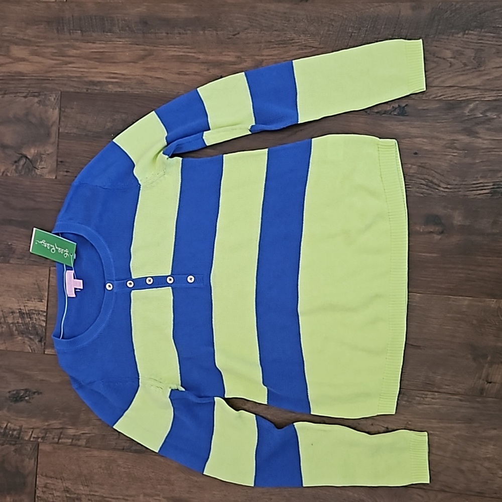 Lilly Pulitzer Adair Limoncello Striped Pullover sweater